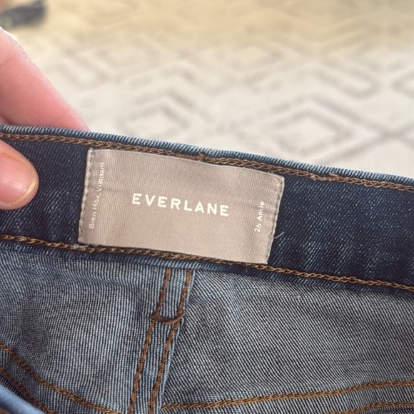 Everlane Skinny Ankle Jeans Size 26 Stretch Denim Medium Wash - Picture 4 of 9